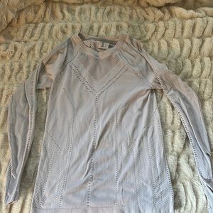 Athleta long sleeve, white, Medium